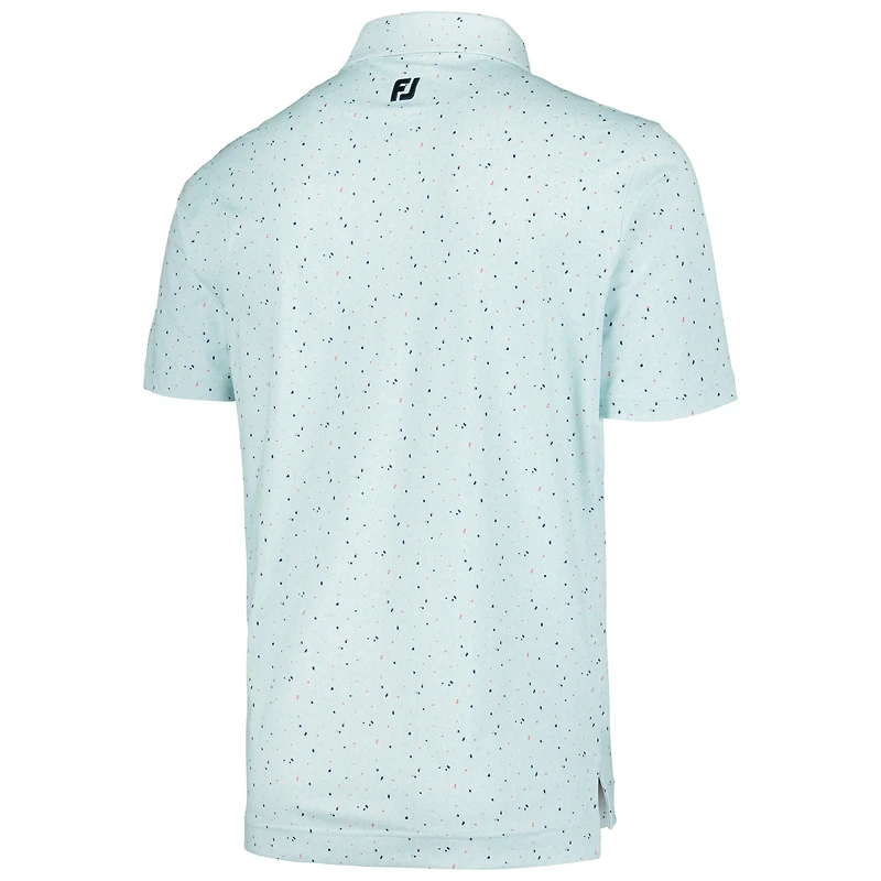 Men's FootJoy Aqua TOUR Championship Tweed Texture Stretch Pique ProDry Polo