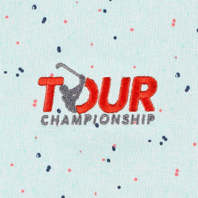 Men's FootJoy Aqua TOUR Championship Tweed Texture Stretch Pique ProDry Polo