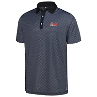 Polo FootJoy Tour Championship noir à imprimé damier Lisle ProDry pour homme