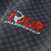 Polo FootJoy Tour Championship noir à imprimé damier Lisle ProDry pour homme