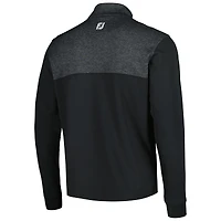 Men's FootJoy Black TOUR Championship Logo Half-Zip Top