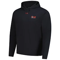 Men's FootJoy Black TOUR Championship Ottoman Jacquard Pullover Hoodie