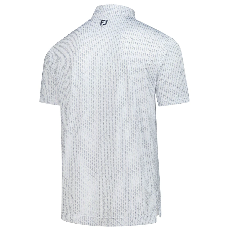 Polo FootJoy blanc Tour Championship pour homme, imprimé Lisle ProDry