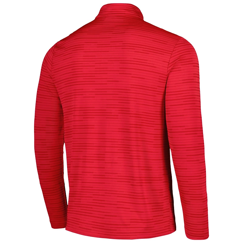 Haut à quart de zip Levelwear rouge TOUR Championship pour homme