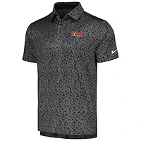 Men's Nike Black TOUR Championship Micro Camo Performance Polo