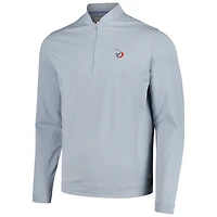 Peter Millar Grey TOUR Championship Ross Performance Baseball Collar Quarter-Zip Top pour homme