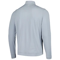 Peter Millar Grey TOUR Championship Ross Performance Baseball Collar Quarter-Zip Top pour homme