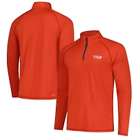 Pull Puma Orange TOUR Championship You-V brrr Raglan à quart de zip pour homme