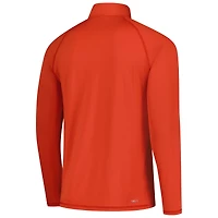 Men's Puma Orange TOUR Championship You-V brrr Raglan Quarter-Zip Pullover