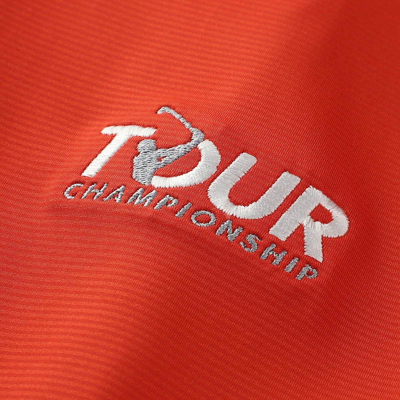 Men's Puma Orange TOUR Championship You-V brrr Raglan Quarter-Zip Pullover