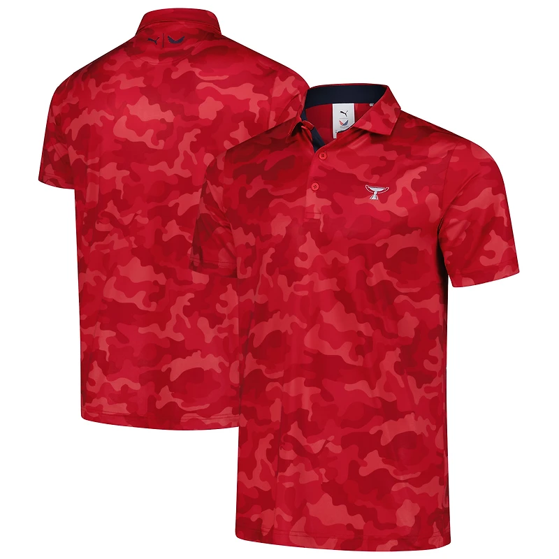 Polo Puma Tour Championship MATTR Volition Camo pour homme Rouge