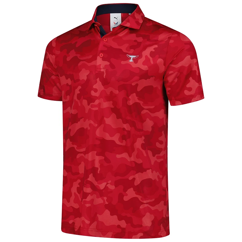 Men's Puma Red TOUR Championship MATTR Volition Camo Polo