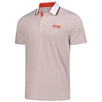 Polo Puma Tour Championship MATTR à rayures surélevées blanc pour homme