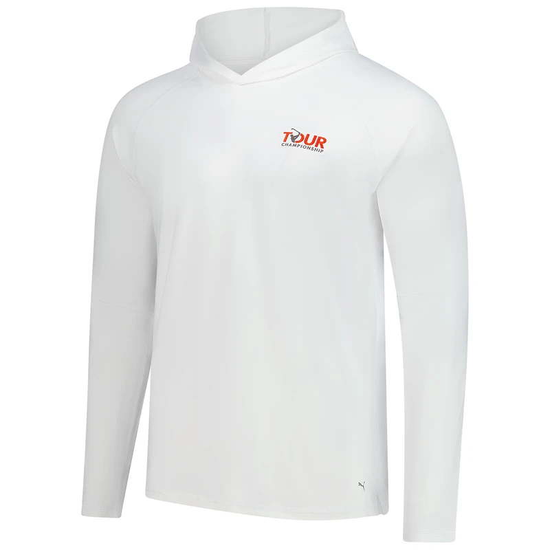 Men's Puma White TOUR Championship You-V Brrr Raglan Pullover Hoodie