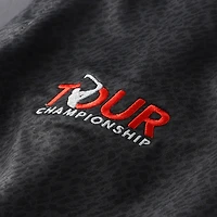 Women's FootJoy Black TOUR Championship Cap Sleeve Printed Polo