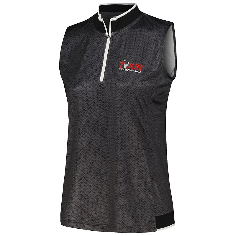 Polo FootJoy Tour Championship ProDry noir sans manches pour femme