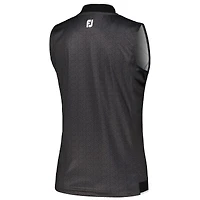 Polo FootJoy Tour Championship ProDry noir sans manches pour femme