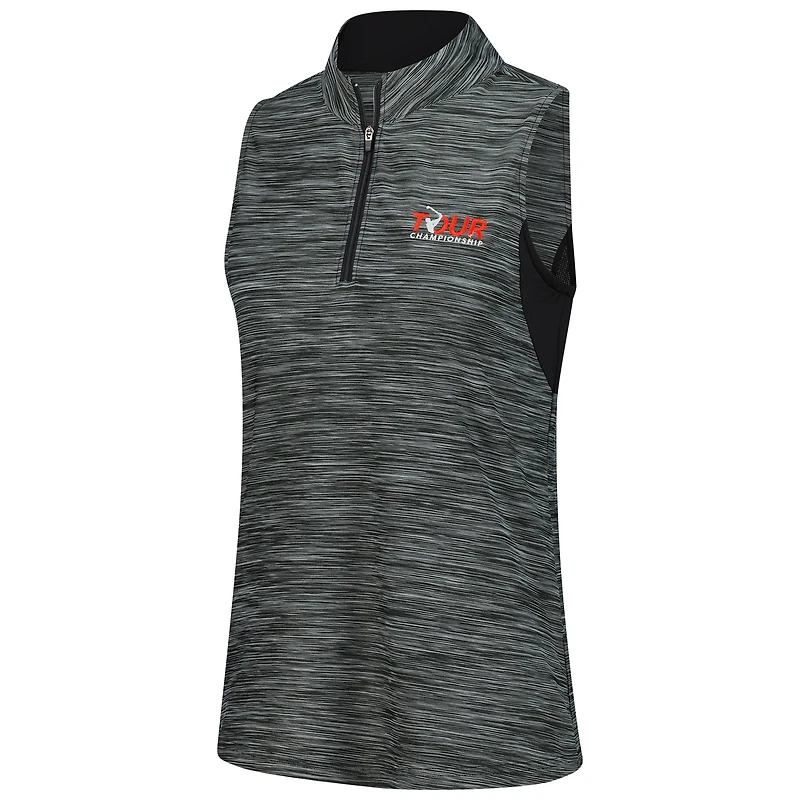 Polo dos nageur FootJoy Tour Championship noir pour femme