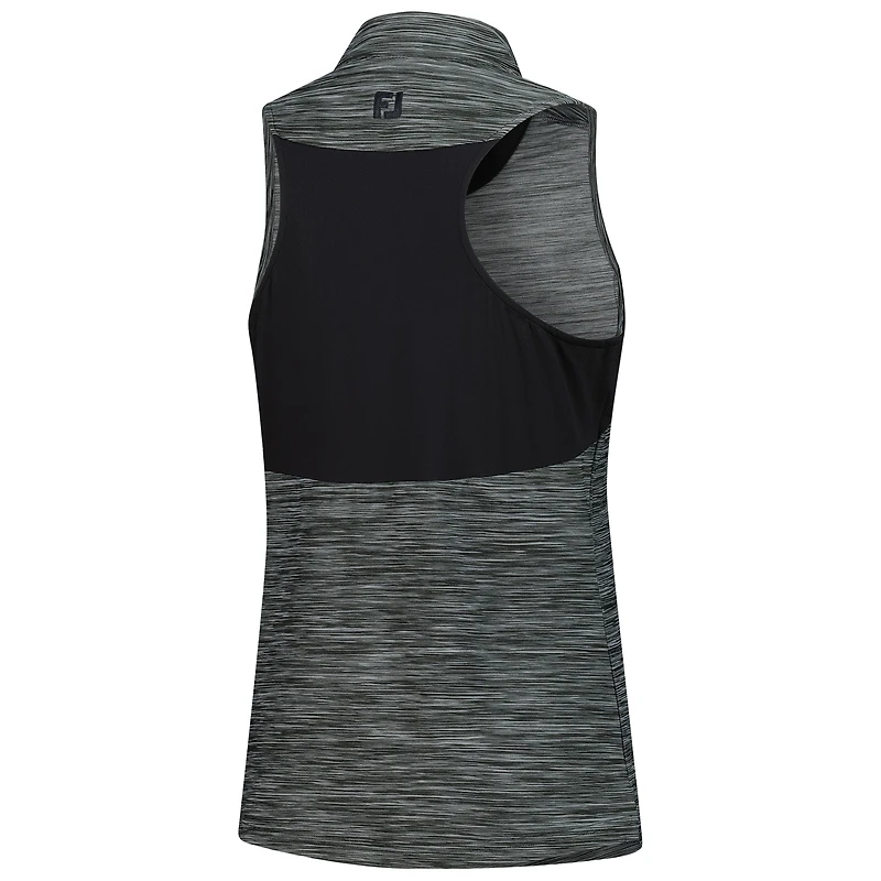 Polo dos nageur FootJoy Tour Championship noir pour femme