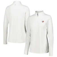 Women's Peter Millar White TOUR Championship Sun Quarter-Zip Top