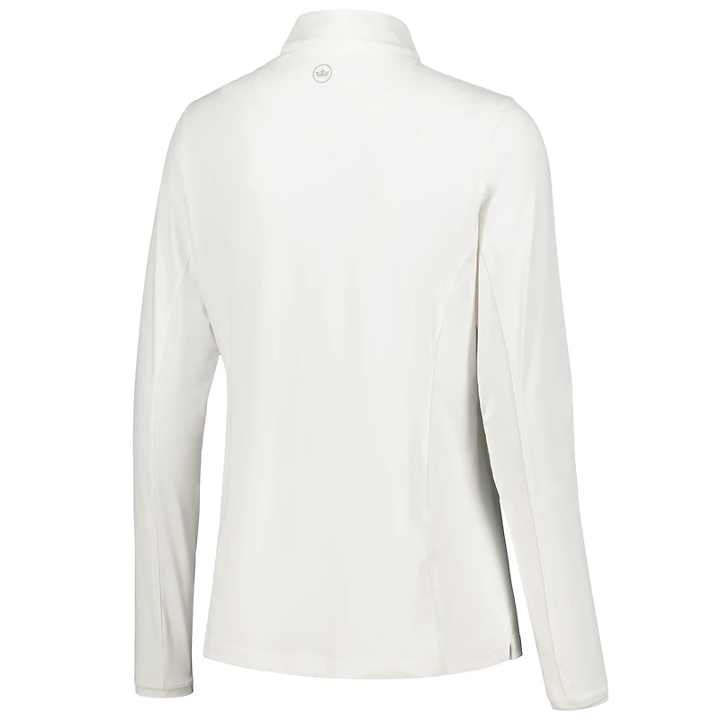 Women's Peter Millar White TOUR Championship Sun Quarter-Zip Top