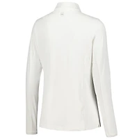 Women's Peter Millar White TOUR Championship Sun Quarter-Zip Top