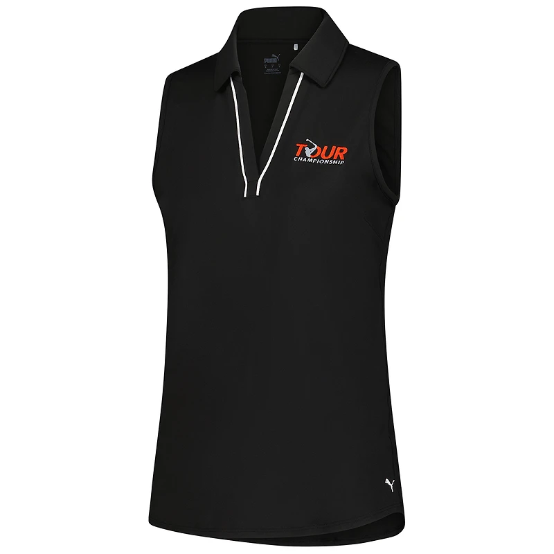 Polo sans manches Puma Tour Championship CLOUDSPUN noir pour femme