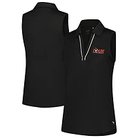 Polo sans manches Puma Tour Championship CLOUDSPUN noir pour femme