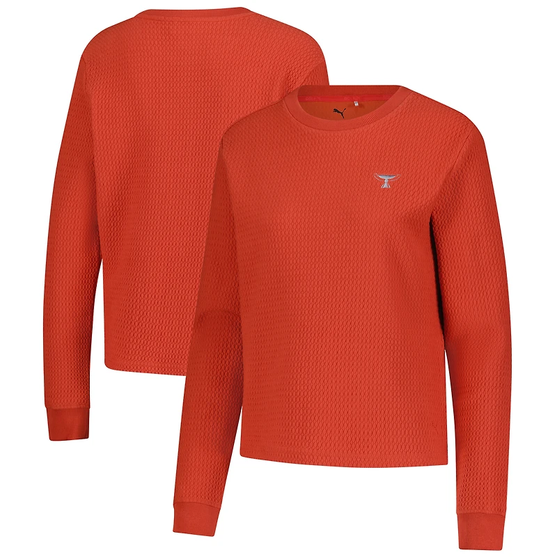 Sweat-shirt Puma Burnt Orange TOUR Championship Boulder CLOUDSPUN pour femme