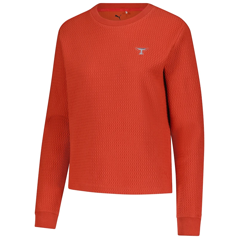 Women's Puma Burnt Orange TOUR Championship Boulder CLOUDSPUN Pullover Sweatshirt
