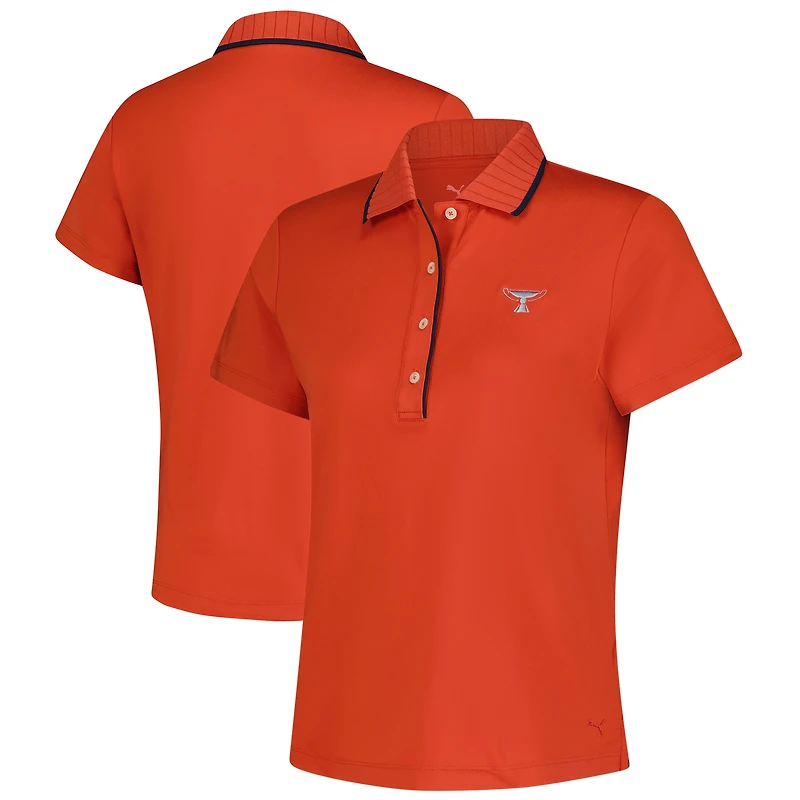 Polo Puma Burnt Orange TOUR Championship Cloudspun Bridges pour femme