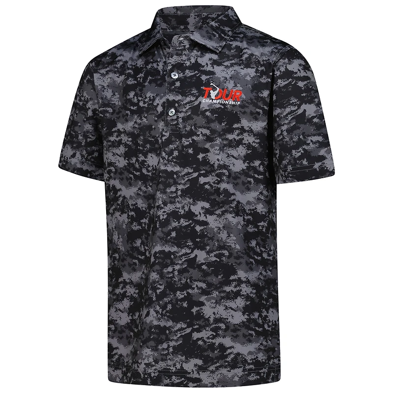 Polo camouflage nuage noir Tour Championship FootJoy pour jeunes