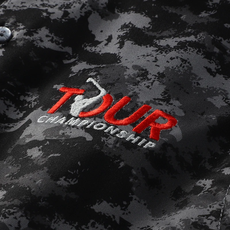 Polo camouflage nuage noir Tour Championship FootJoy pour jeunes