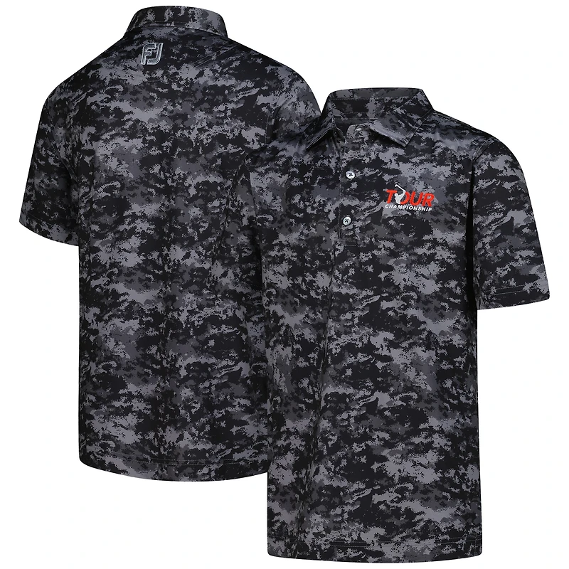 Polo camouflage nuage noir Tour Championship FootJoy pour jeunes