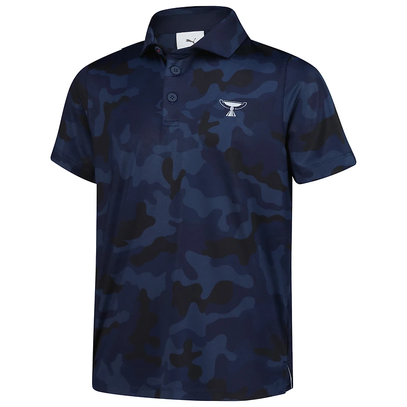 Polo camouflage Puma Navy TOUR Championship MATTR Volition pour jeunes