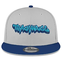 Casquette réglable New Era gris/bleu TRACKHOUSE RACING Graffiti 9FORTY pour hommes