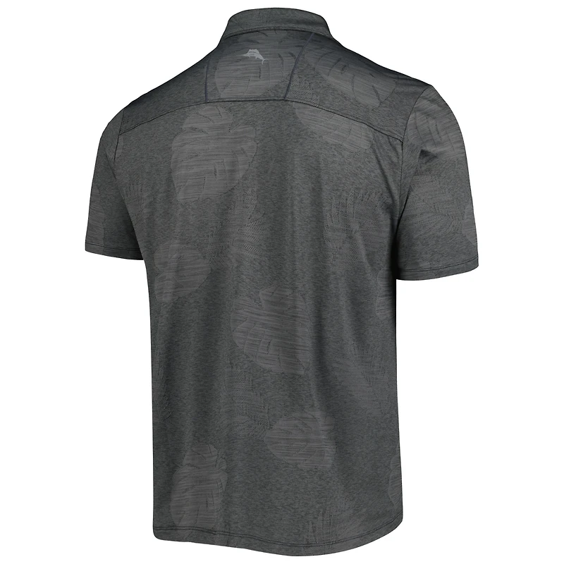 Polo Tommy Bahama Charcoal TRACKHOUSE RACING Palm Coast Delray Frond IslandZone pour homme