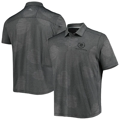 Polo Tommy Bahama Charcoal TRACKHOUSE RACING Palm Coast Delray Frond IslandZone pour homme
