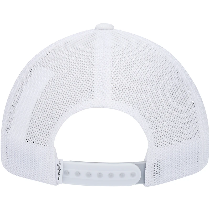 Men's Travis Mathew White The Patch Trucker Snapback Hat