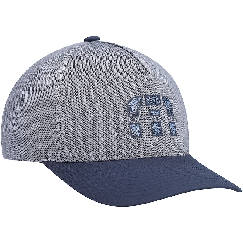 Men's TravisMathew Heather Gray Long Term Rental Snapback Hat