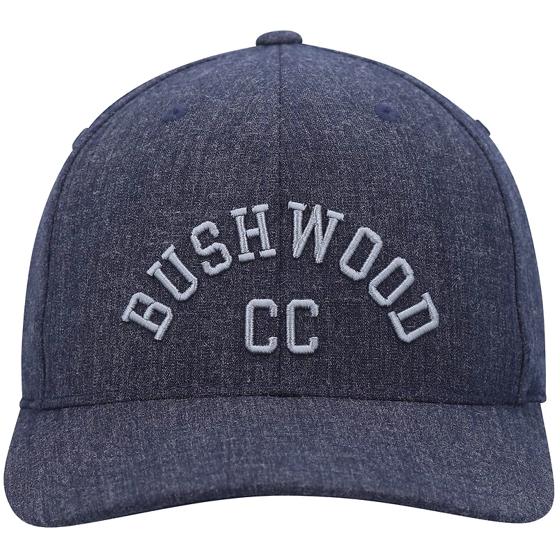 Men's TravisMathew Heathered Navy Hike and Holler Tri-Blend Snapback Hat