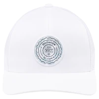 Casquette réglable TravisMathew White The Patch Floral Trucker pour hommes
