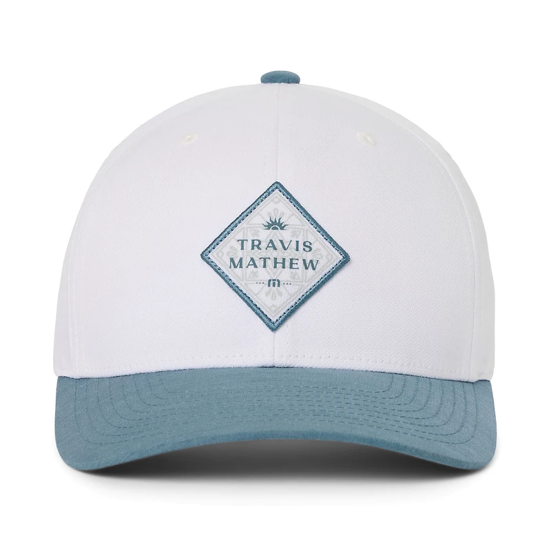 Casquette ajustable Travis Mathew Base Fare blanche pour homme