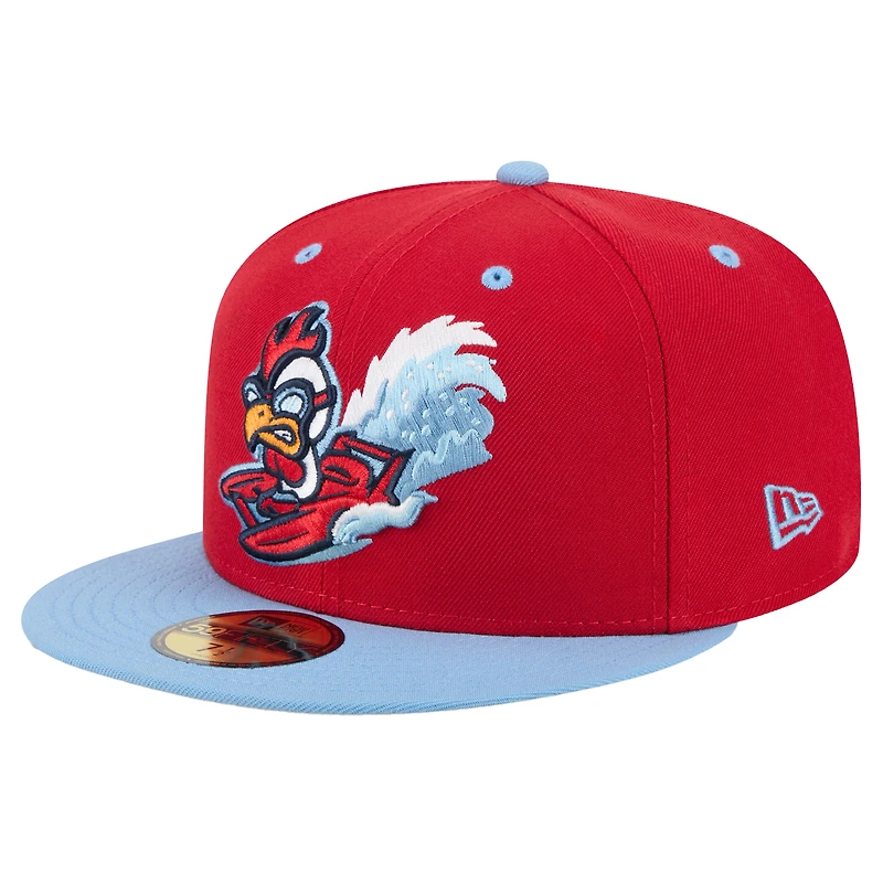 Casquette ajustée 59FIFTY pour homme New Era rouge Tri-City Dust Devils Theme Nights