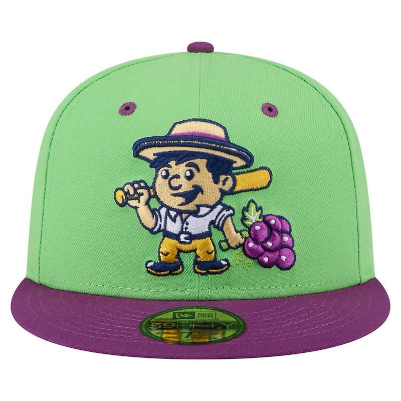 Men's New Era Green Tri-City Dust Devils Copa de la Diversión 59FIFTY Fitted Hat