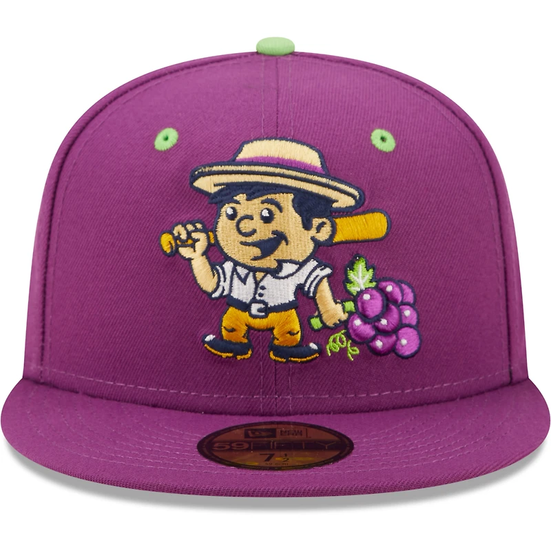Casquette ajustée 59FIFTY Viñeros De Tri-City Copa La Diversion New Era violette pour homme
