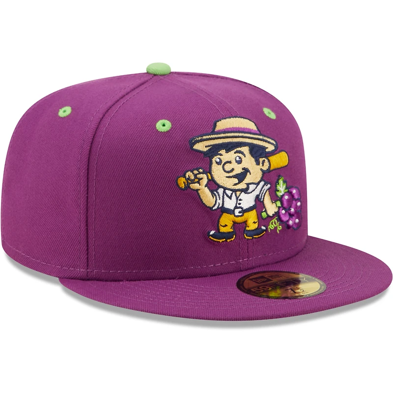 Casquette ajustée 59FIFTY Viñeros De Tri-City Copa La Diversion New Era violette pour homme