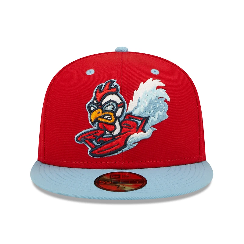 Casquette ajustée 59FIFTY Tri-City Dust Devils bleu clair pour homme New Era Red