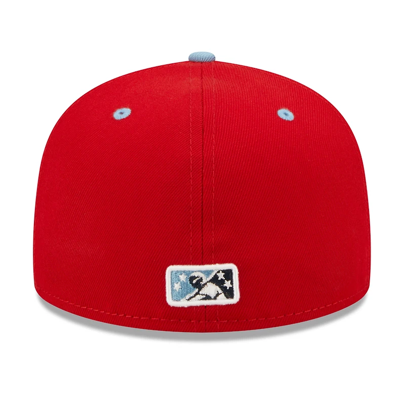 Casquette ajustée 59FIFTY Tri-City Dust Devils bleu clair pour homme New Era Red