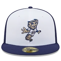 Casquette ajustée 59FIFTY Tri-City Dust Devils Marvel x Minor League New Era pour homme, blanc/bleu marine
